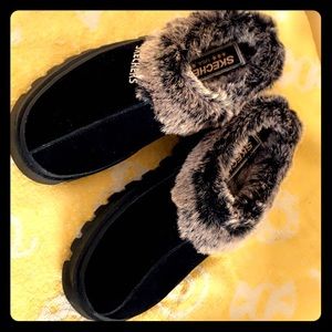 Warm fleece slippers